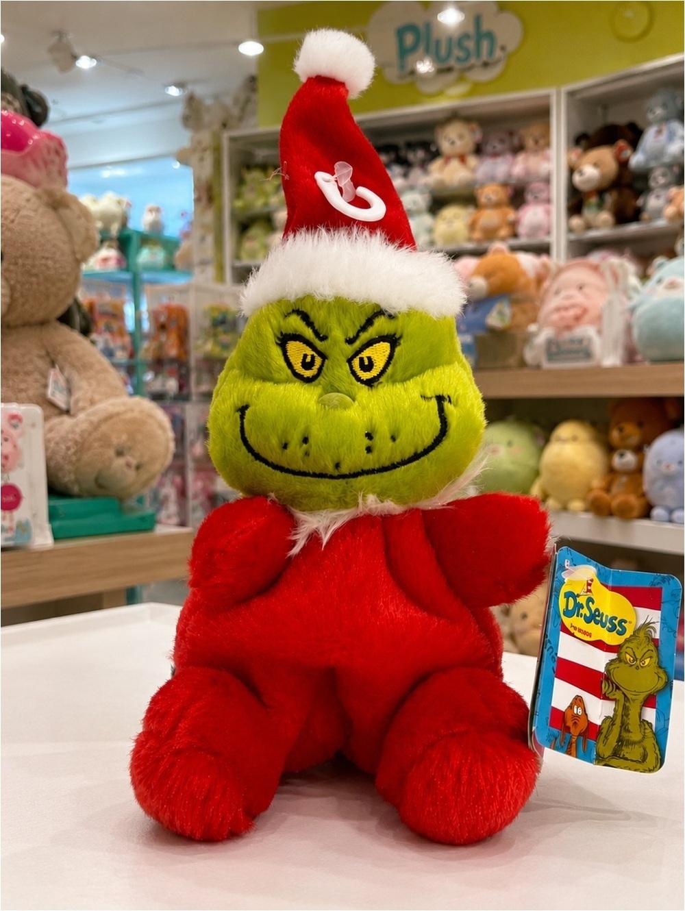 NWT Aurora Dr. Seuss Christmas Grinch Plush Red Suit Stuffed Toy - Picture 1 of 7